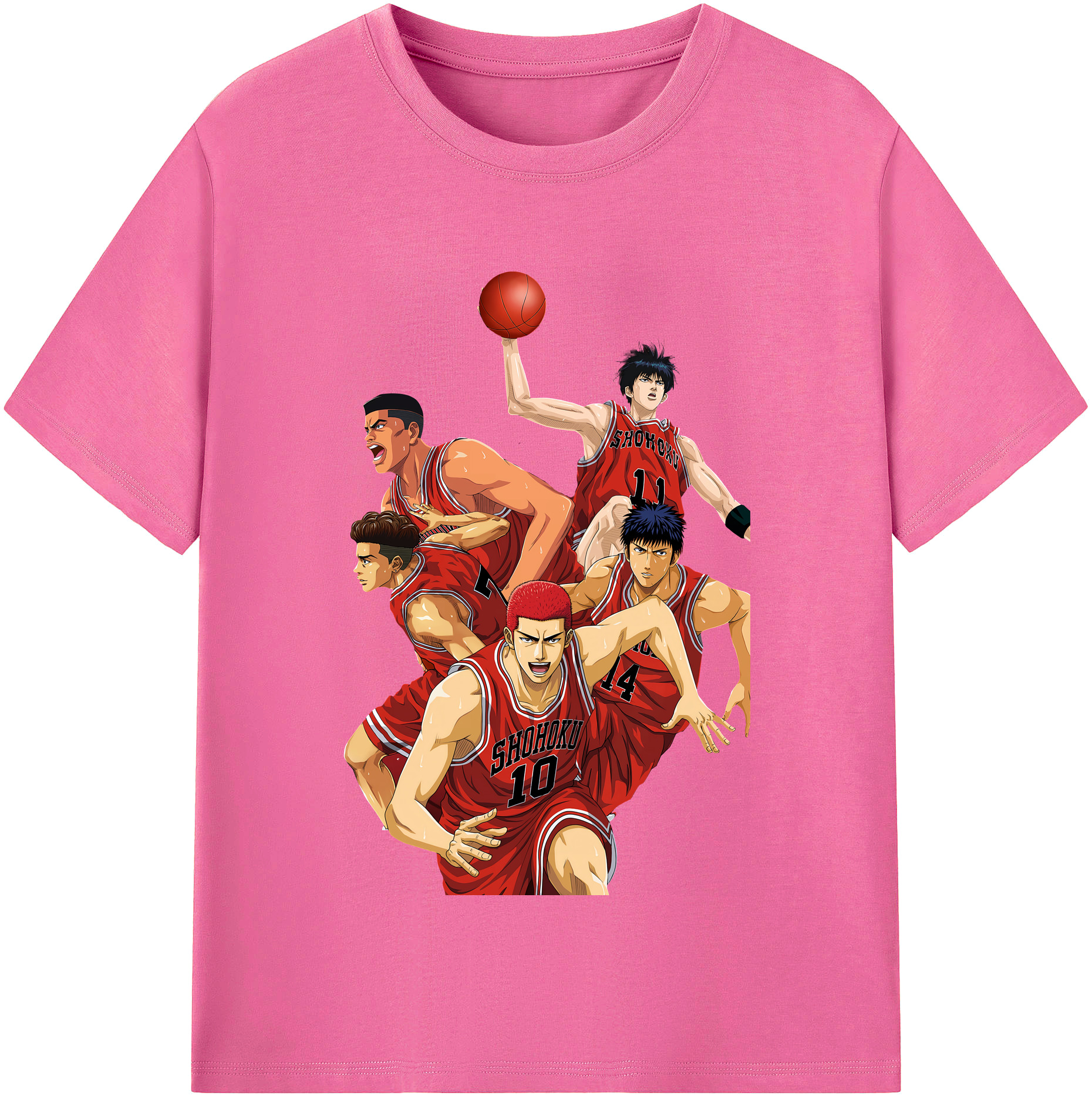 （画像用） SLAM DUNK／スラムダンク レディースカジュアルプリントTシャツ（綿100％）